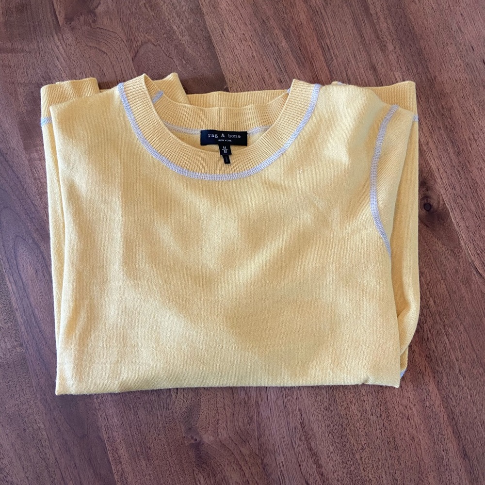 Rag & Bone Shannon Crew Yellow